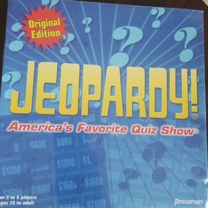 Vintage Pressman Toy Jeopardy Game